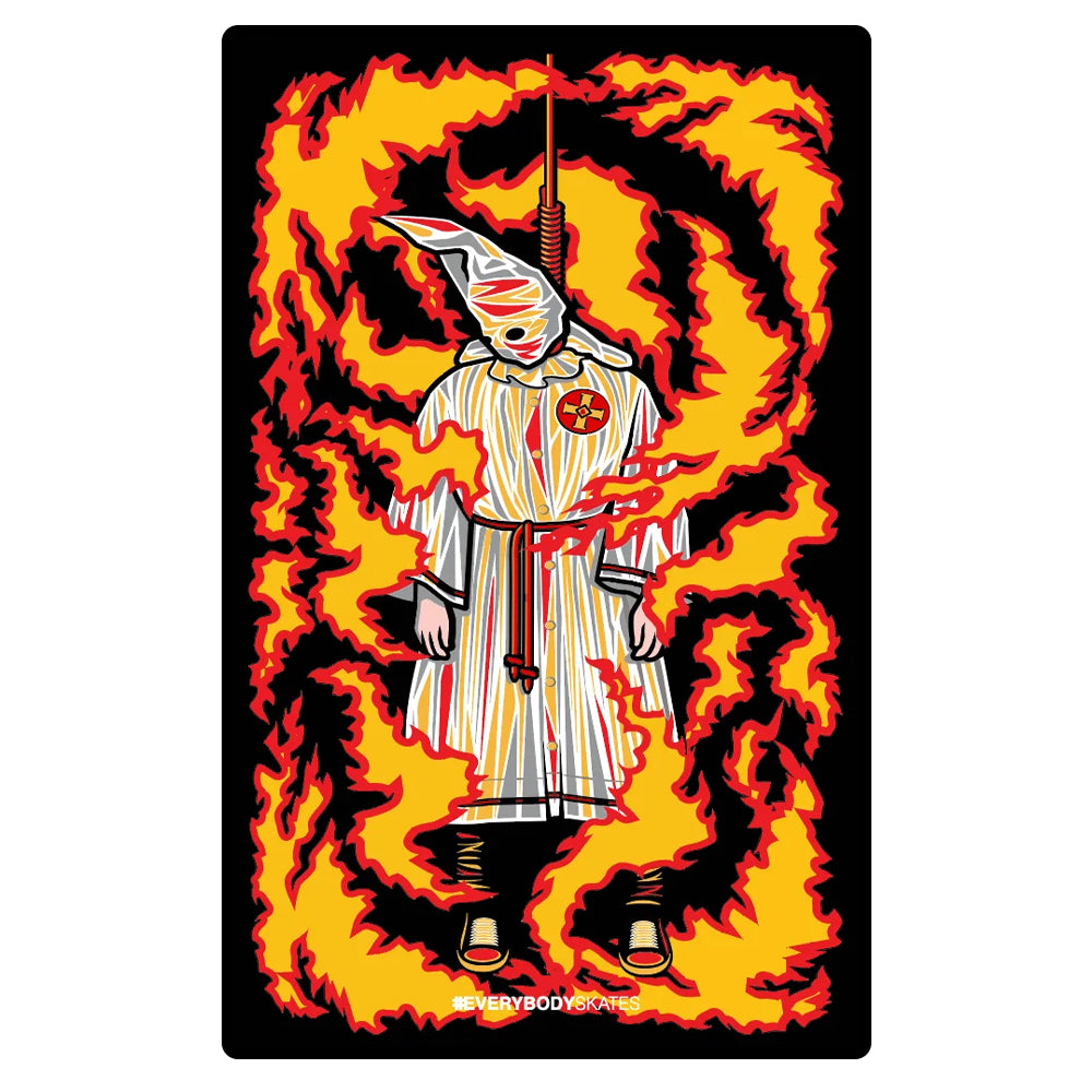 BURNING KLANSMAN STICKER