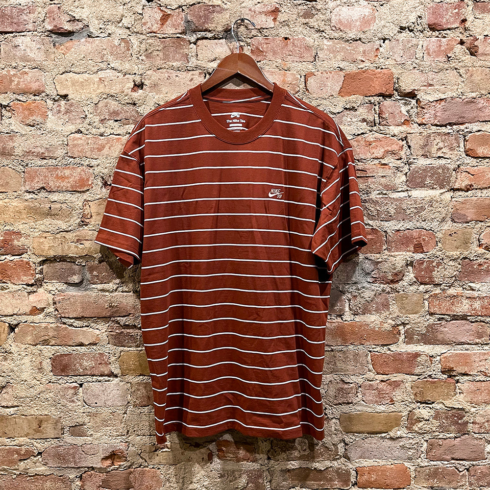 CINNAMON STRIPED SKATE TEE