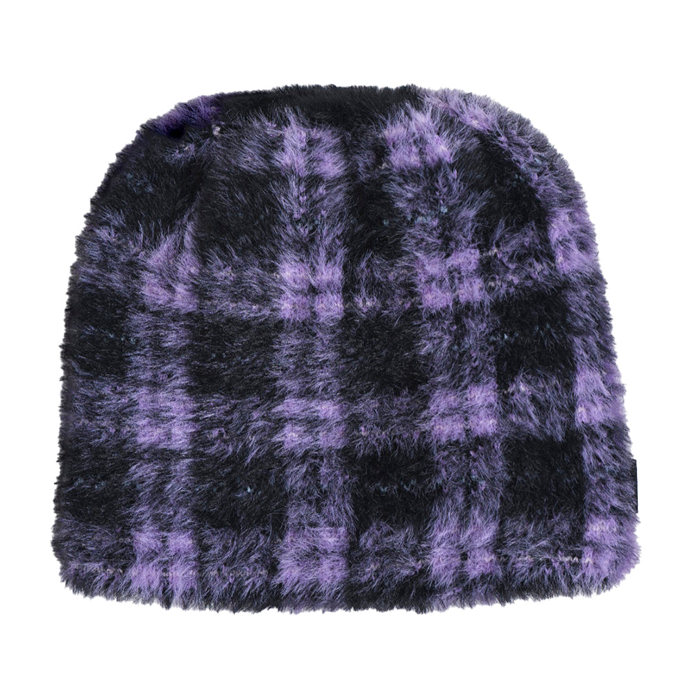 DOBUNEZUMI MOHAIR PURPLE BEANIE