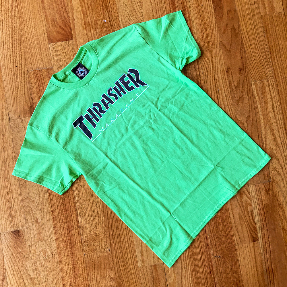 Neon green outlet thrasher shirt