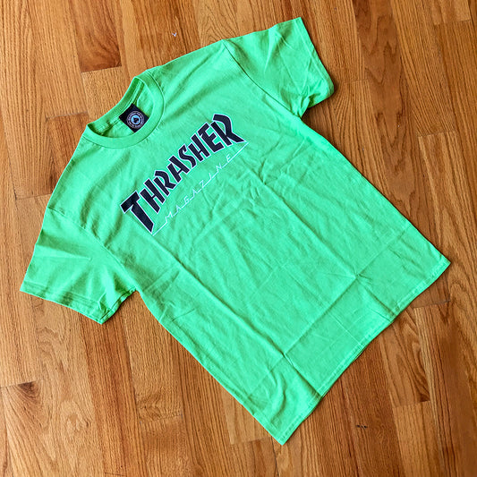 LIME OUTLINED TEE